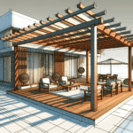 Pérgolas de madera modernas y minimalistas: elegancia natural para transformar tu jardín o terraza. Diseño funcional y estética en armonía.